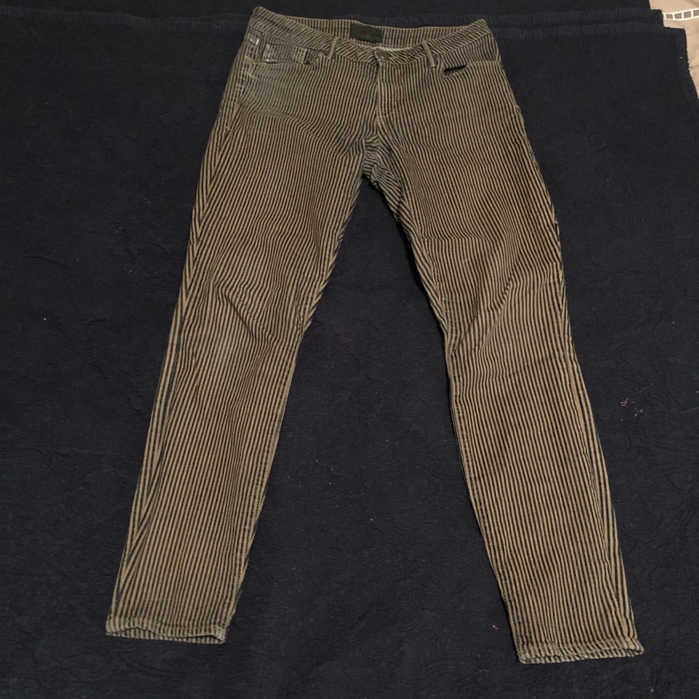 Denimocracy skinny striped pants